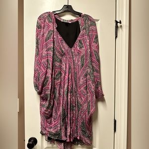 Mini Dress (black, pink, gray) Size 14 Diane von Furstenberg